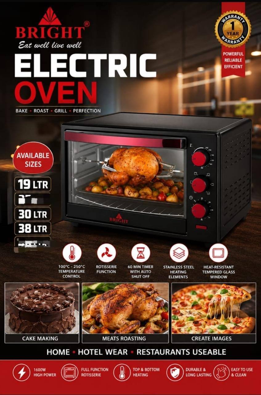 ELECTRIC OVEN AVAILABLE NOW