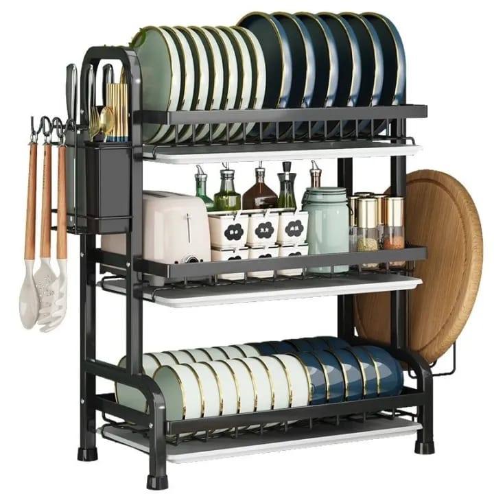 3-LAYER MULTIFUNCTIONAL KITCHEN RACK FOR SALE