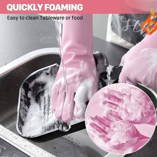 MAGIC SILICONE DISH WASHING GLOVES  FOR SALE