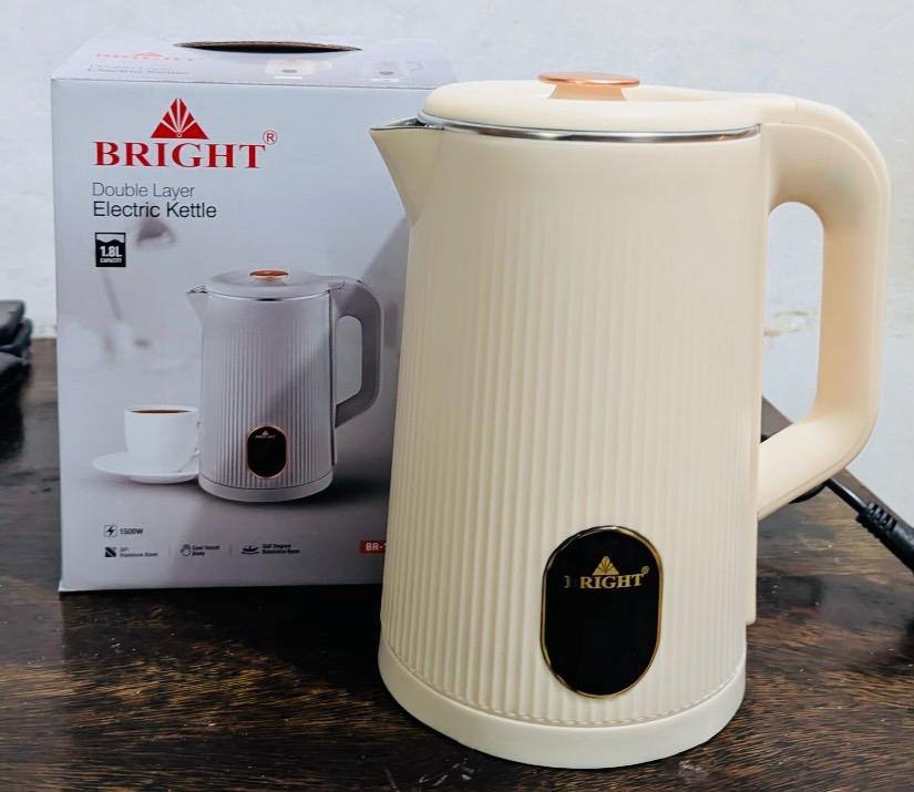 BRIGHT DOUBLE LAYER ELECTRIC KETTLE – BR-199 FOR SALE