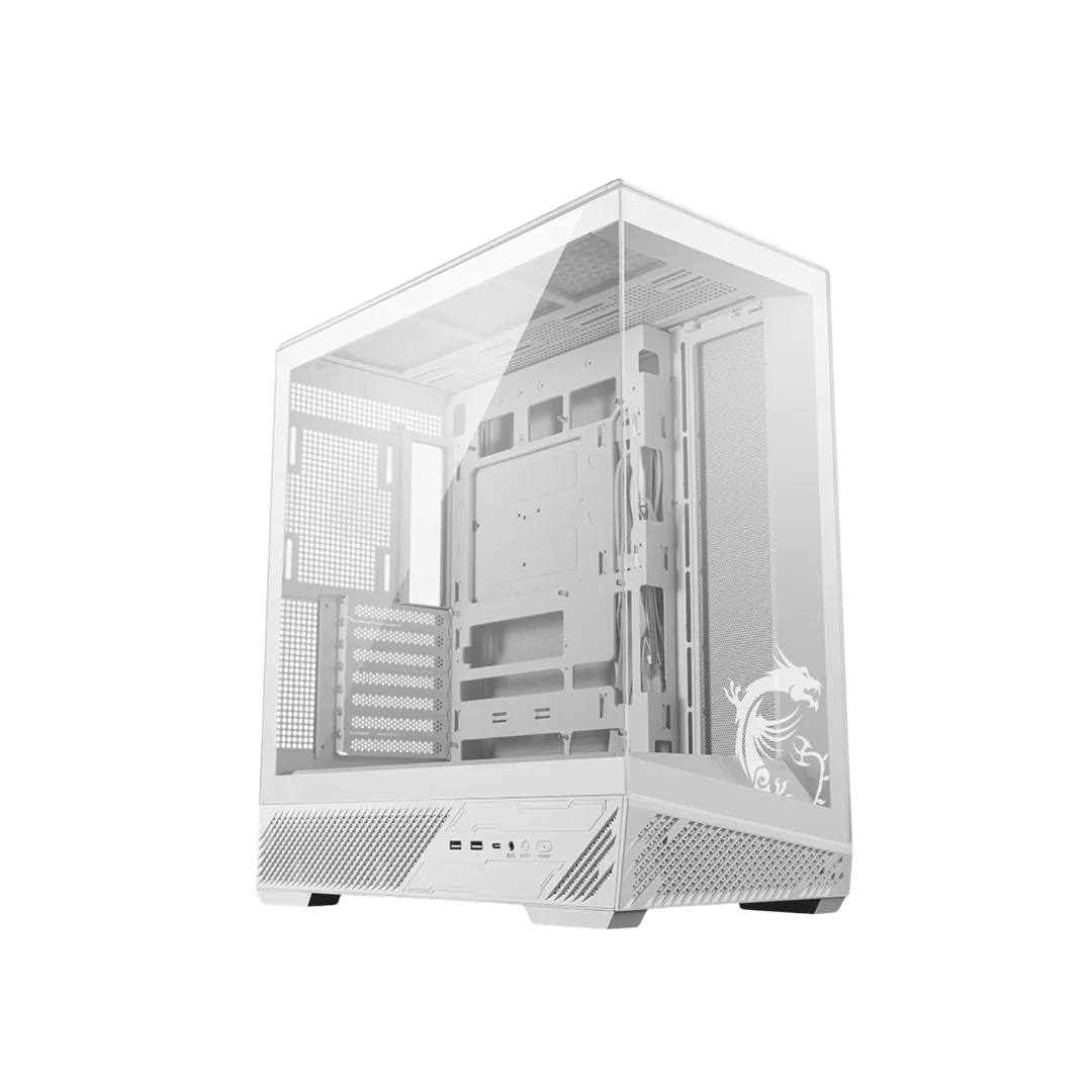 MSI MAG PANO 131L PZ BLACK GAMING CASING (WHITE)