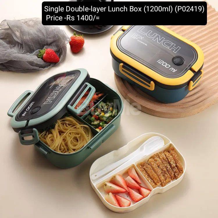 SINGLE DOUBLE - LAYER LUNCH BOX - 1200ML