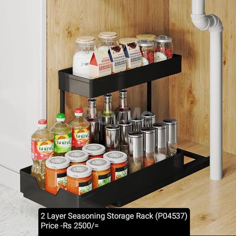 2 LAYER SEASONING STORAGE RACK
