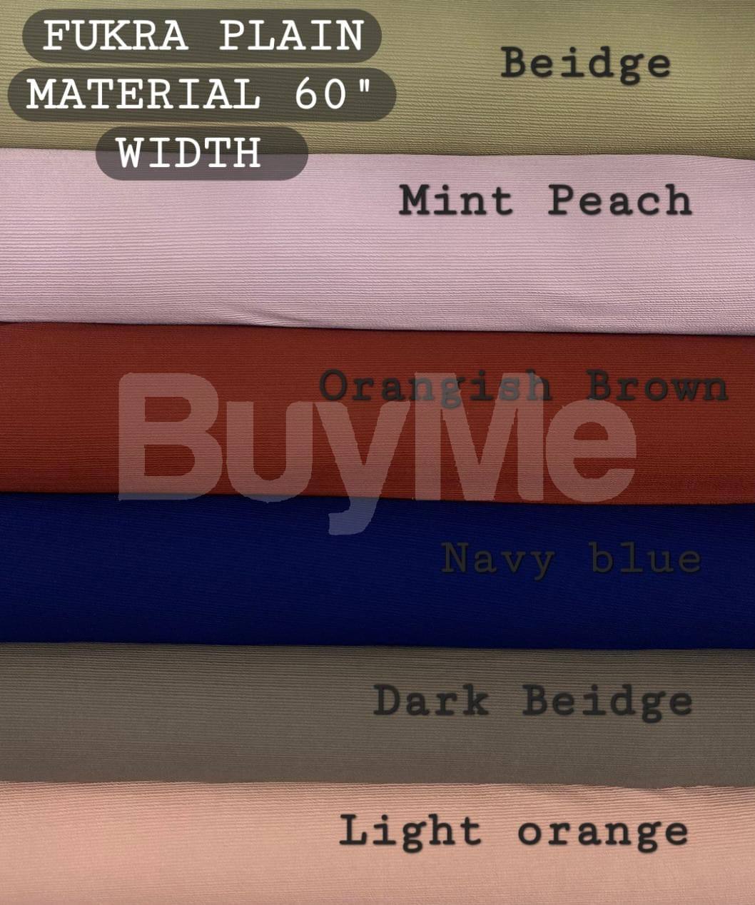 FUKRA PLAIN MATERIAL - COLOR SET 2