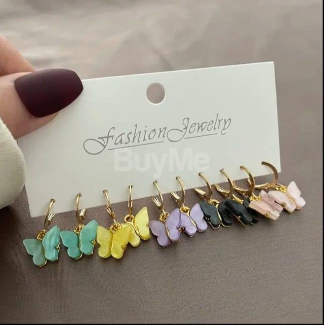 BUTTERFLY EARRING SET FOR WOMEN