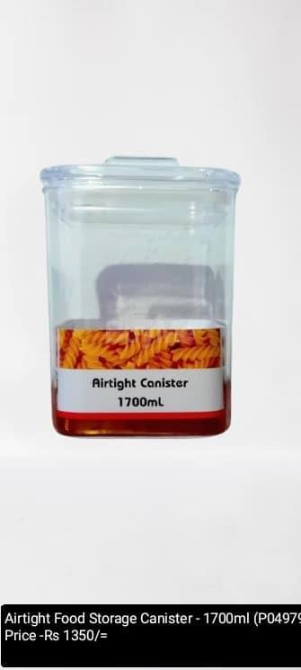 AIRTIGHT FOOD STORAGE CANISTER - 1700ML