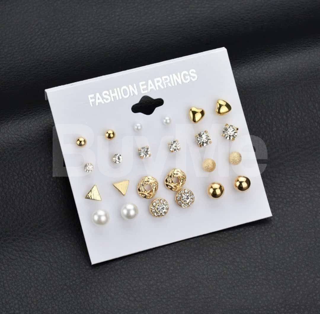SMALL EARRING CARD - IN GOLD AND SILVER COLOUR