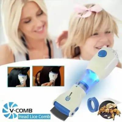 V - COMB AUTOMATIC HEAD LICE/ DANDRUFF ELIMINATOR VACUUM COMB