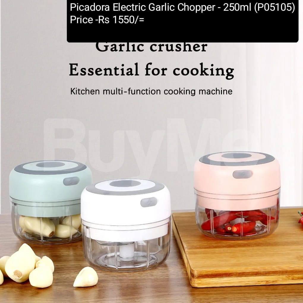 PICADORA ELECTRIC GARLIC CHOPPER - 250ML