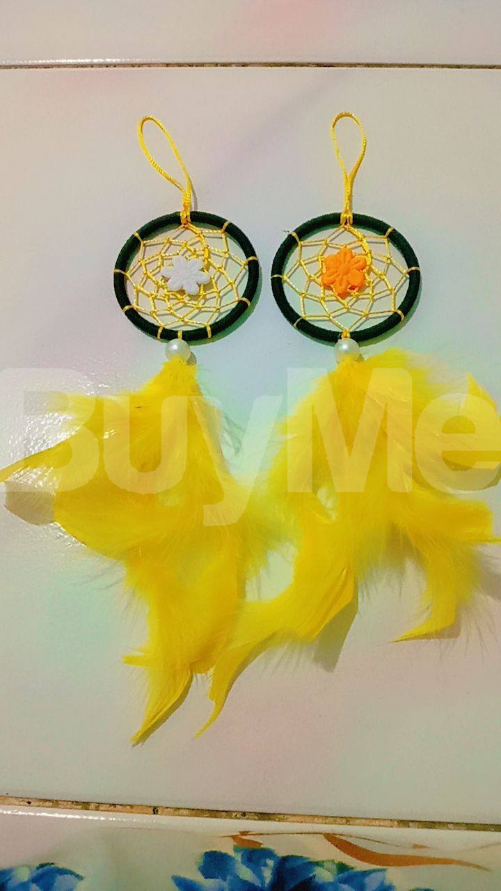 SMALL DREAM CATCHER - YELLOW