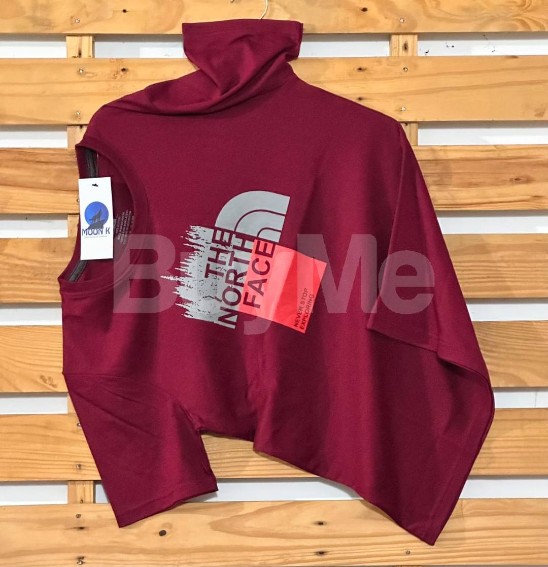 CREW NECK T - SHIRT - MAROON