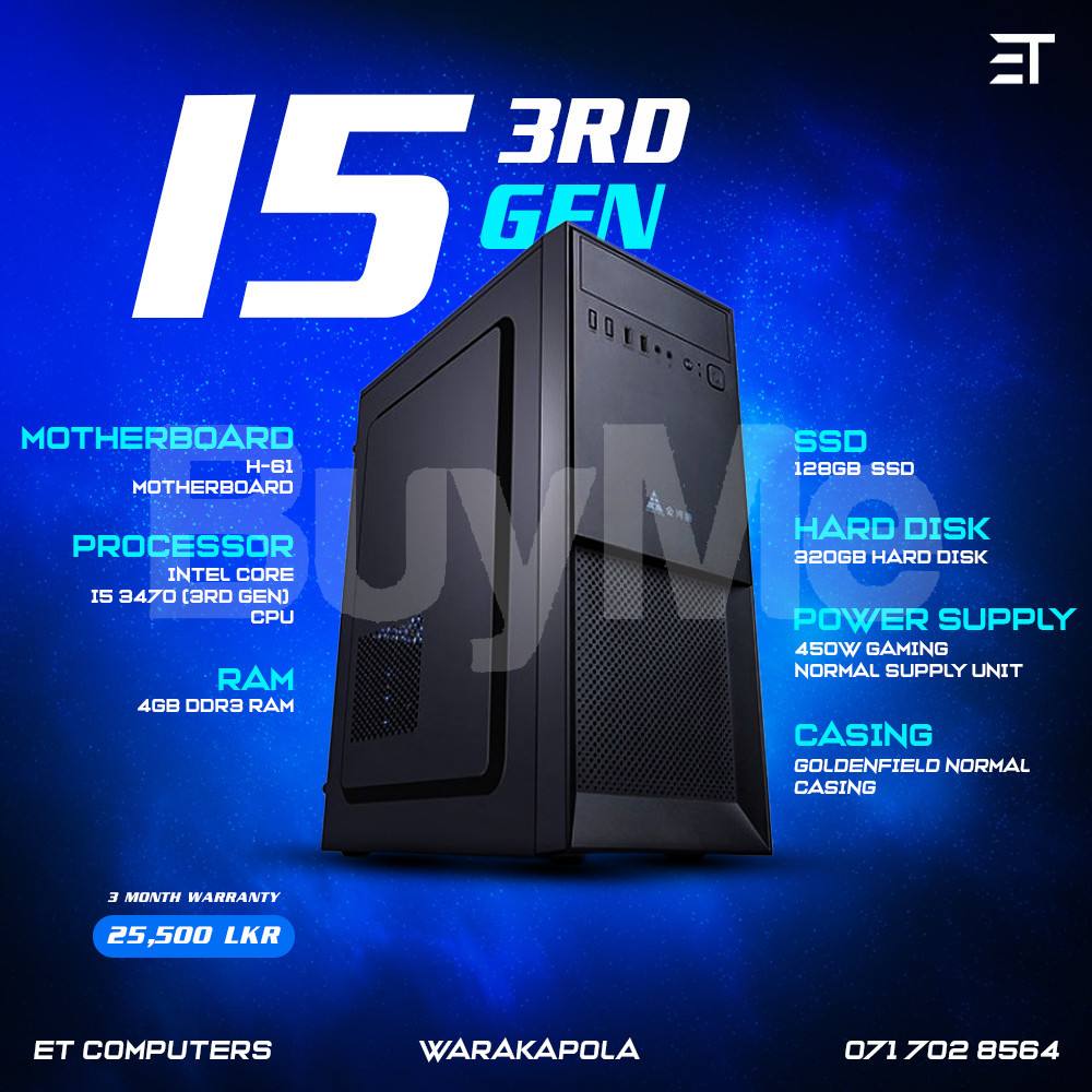 INTEL CORE 15 - 3RD GEN