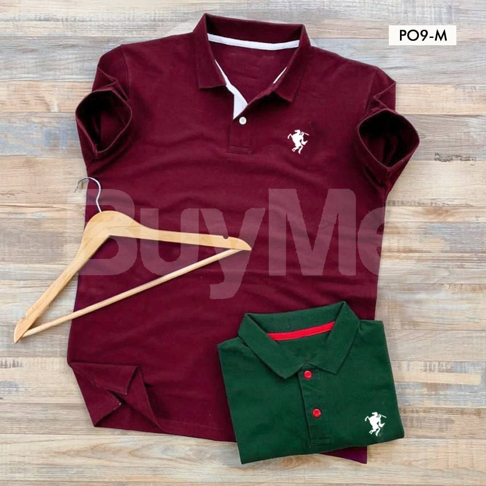 MENS POLO T-SHIRT - MAROON