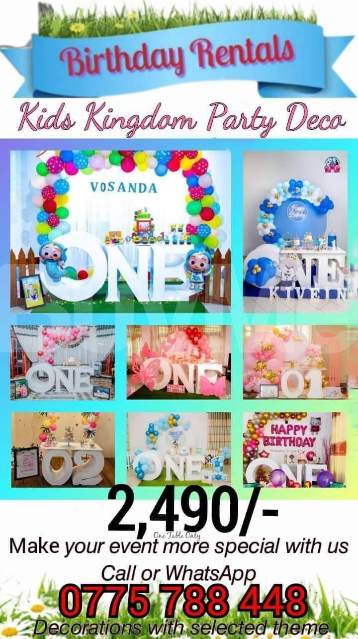 PARTY DECORATIONS FOR KID BIRTHDAY FUNCTIONS