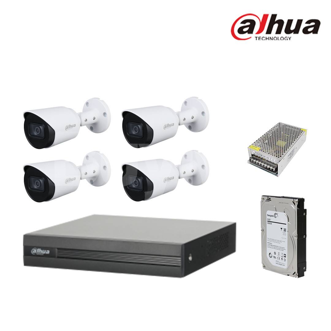 DAHUA SECURITY CAMERA SYSTEM WITH INSTALLATION (4P)