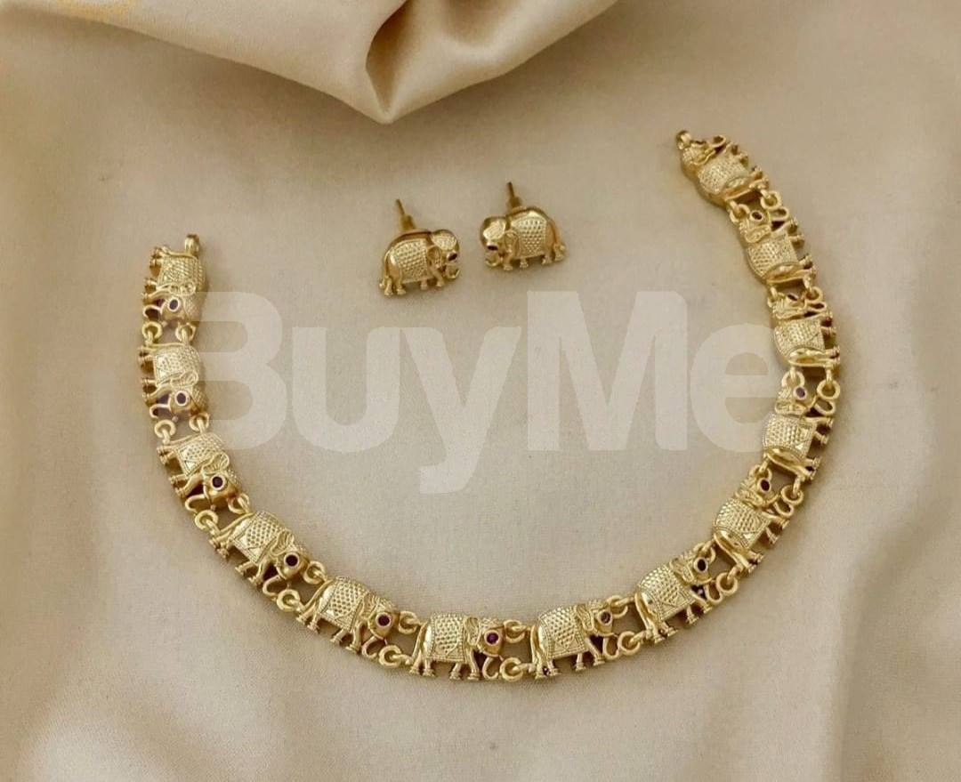 GOLD PLATED CHOKER NECKLACE