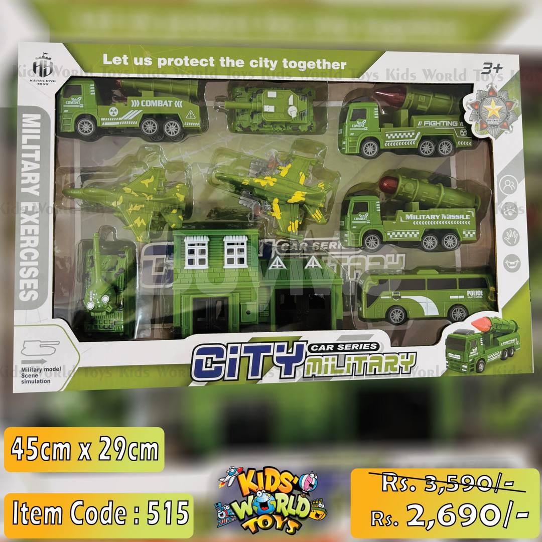MILITARY CAR SET FOR KIDS