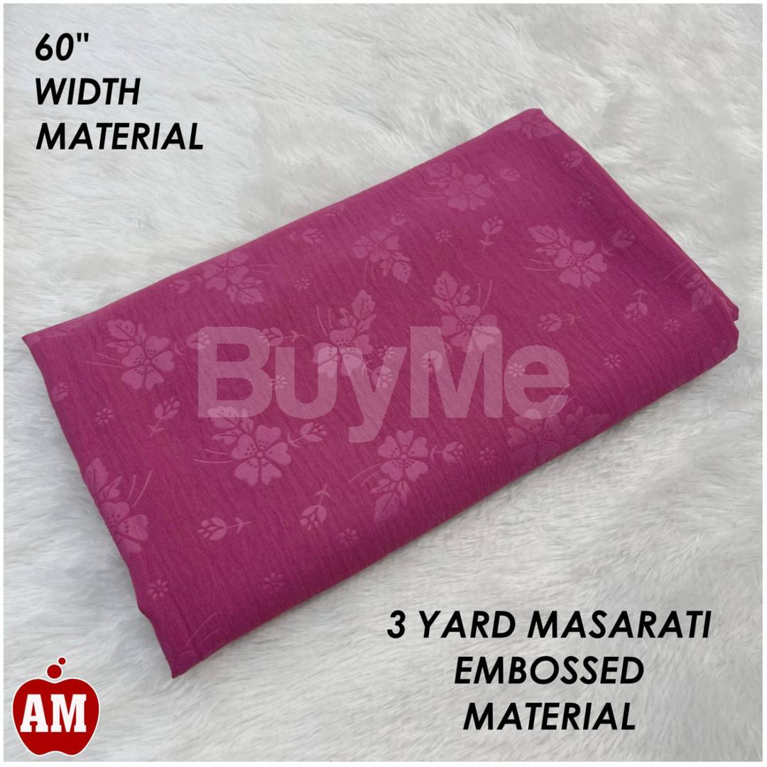 3 YARD CEY EMBOSSED MATERIAL - WOMEN'S CLOTHING MATERIAL