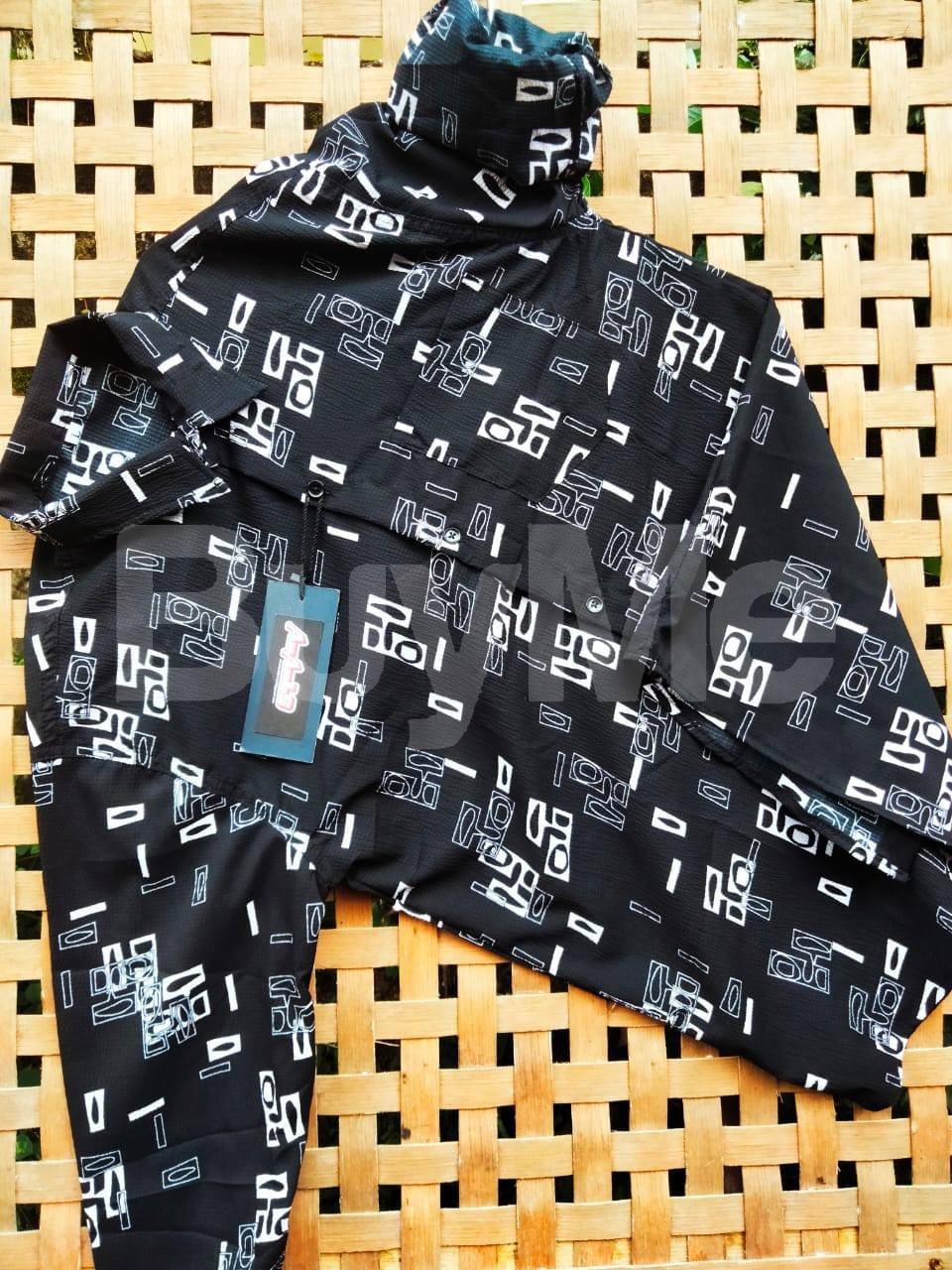 POPCORN SHIRT LONG SLEEVE - BLACK & WHITE