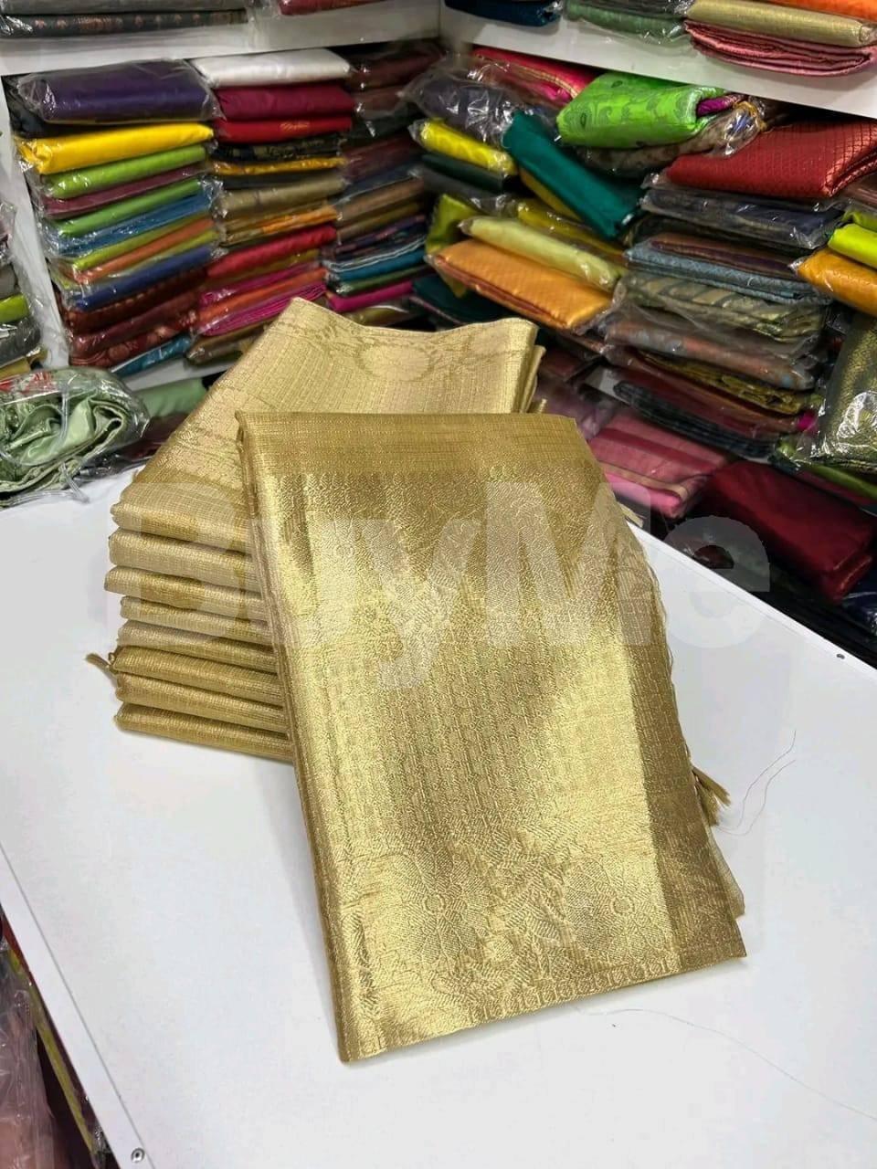 DAZZLING SAREE - GOLD
