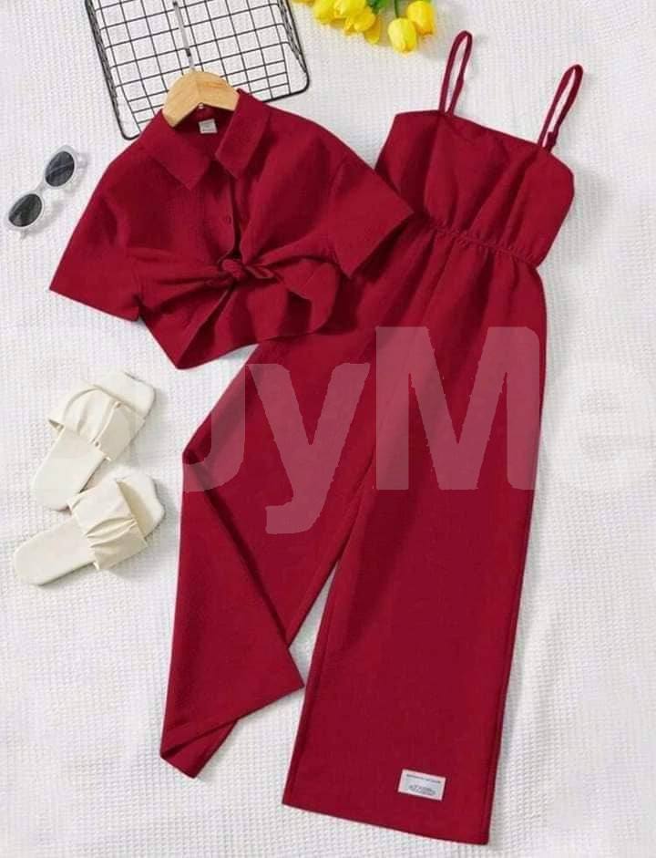 WOMEN'S JUMPSUIT - MAROON