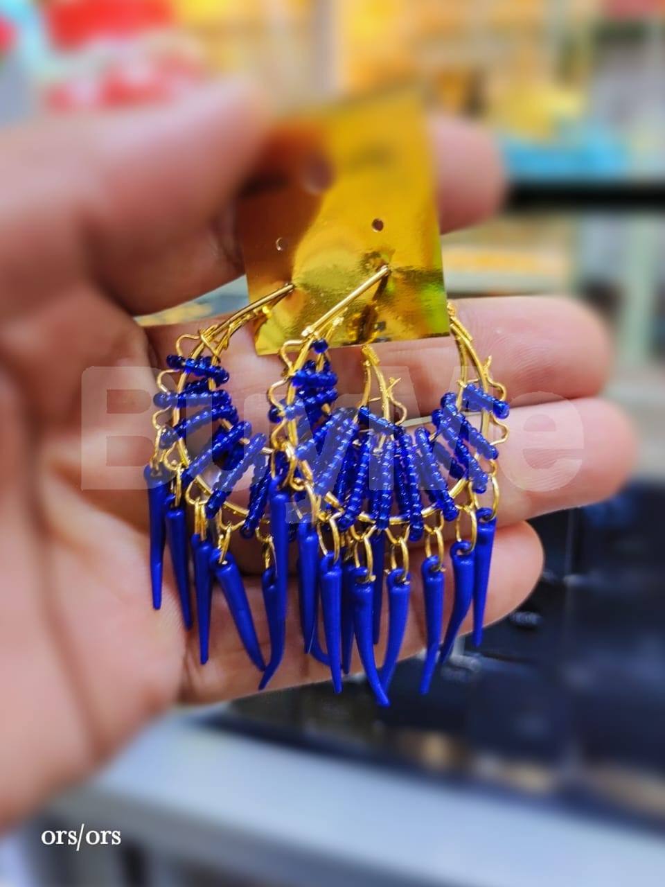 FANCY EARRINGS - BLUE