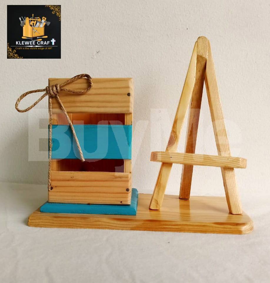 WOODEN PENCIL HOLDER - KLEWEE CRAFTS