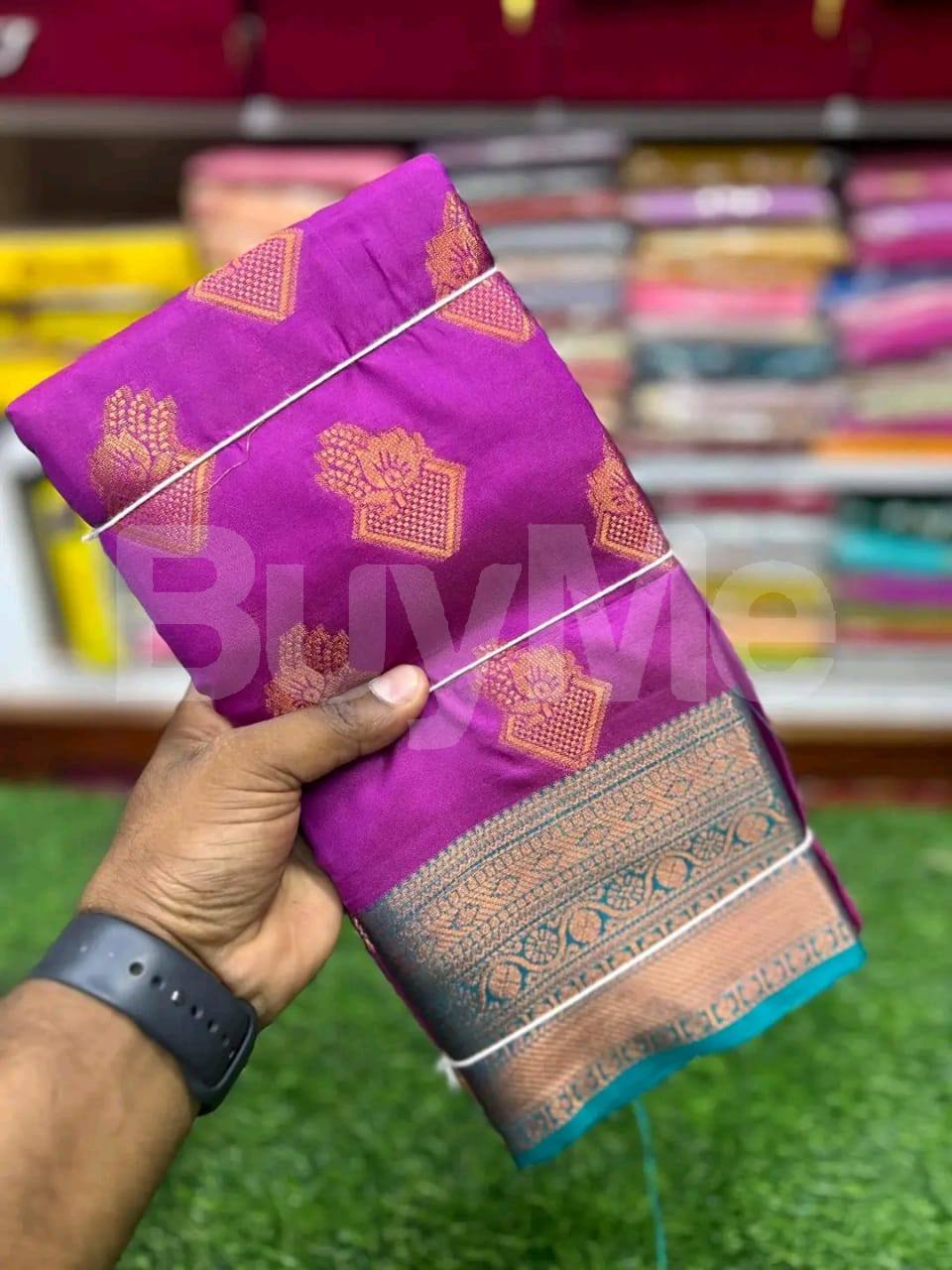 DIWALI SILK SAREE COLLECTION - MAGENTA