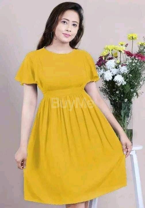 YELLOW SHORT FROCK