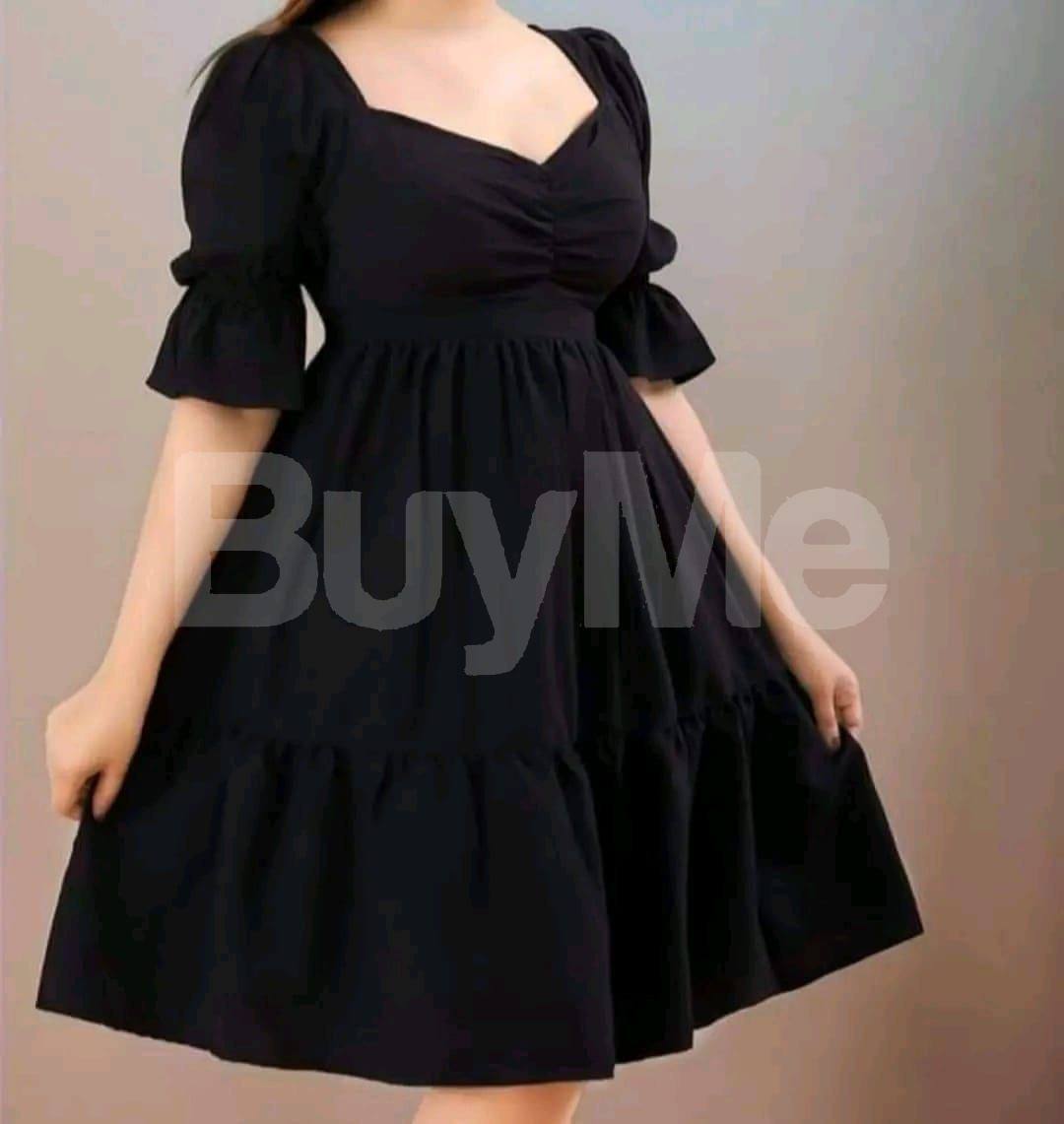 CASUAL WOMEN'S FROCK - BLACK