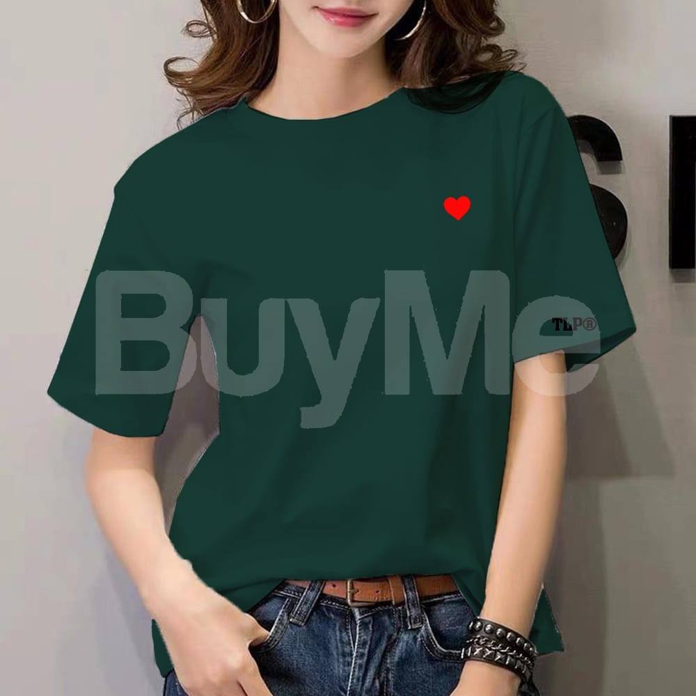 COUPLE CASUAL TSHIRT - DARK GREEN