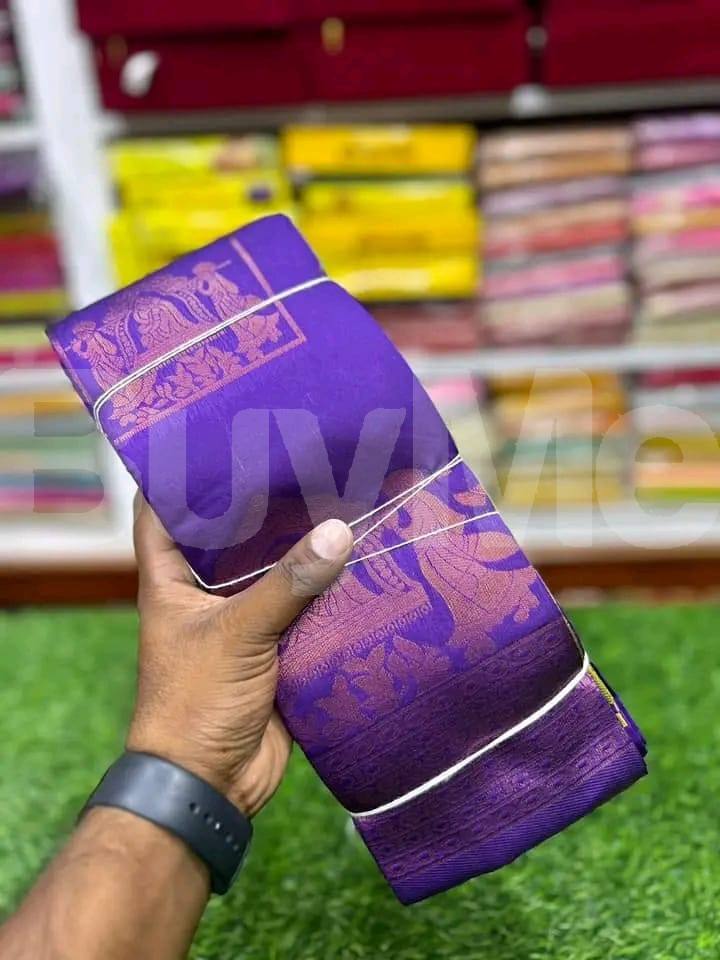 TRADITIONAL SILK SAREE - PURPLE