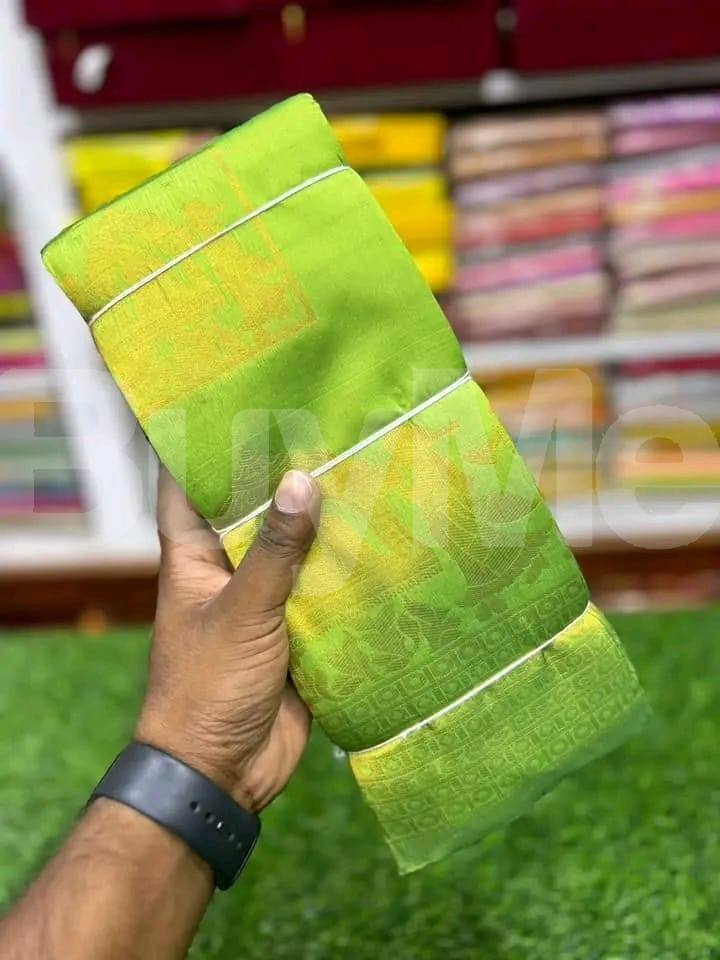 TRADITIONAL SILK SAREE - LIGHT GREEN