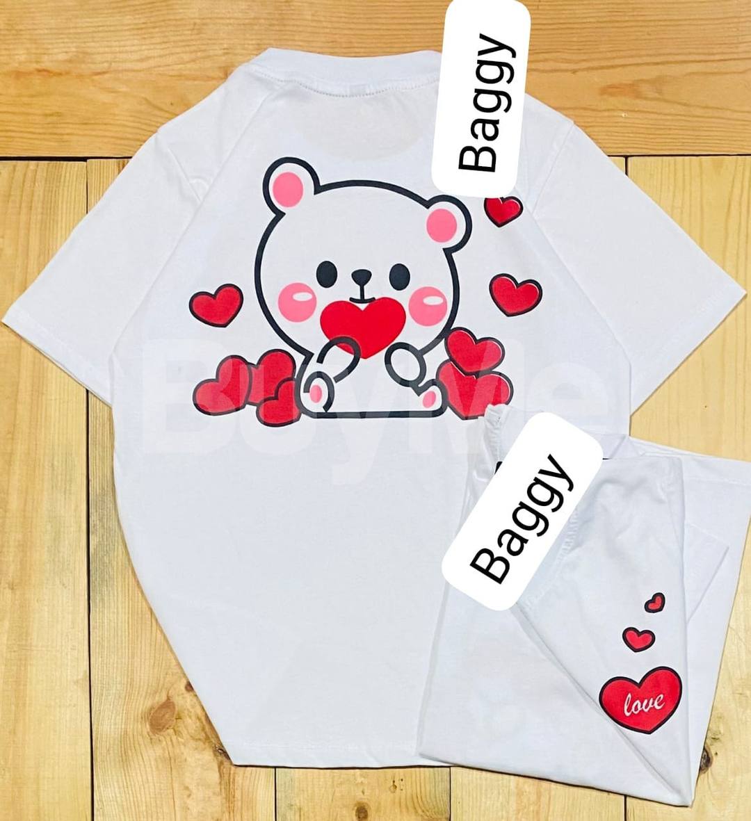LADIES BAGGY T-SHIRT - WHITE