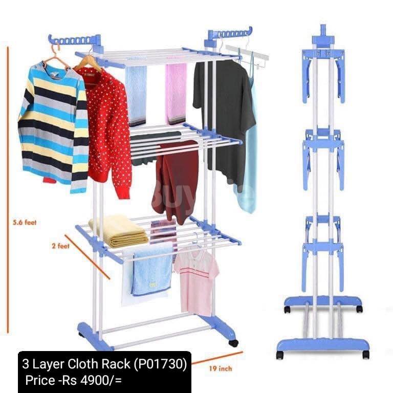 3 LAYER CLOTHING RACK