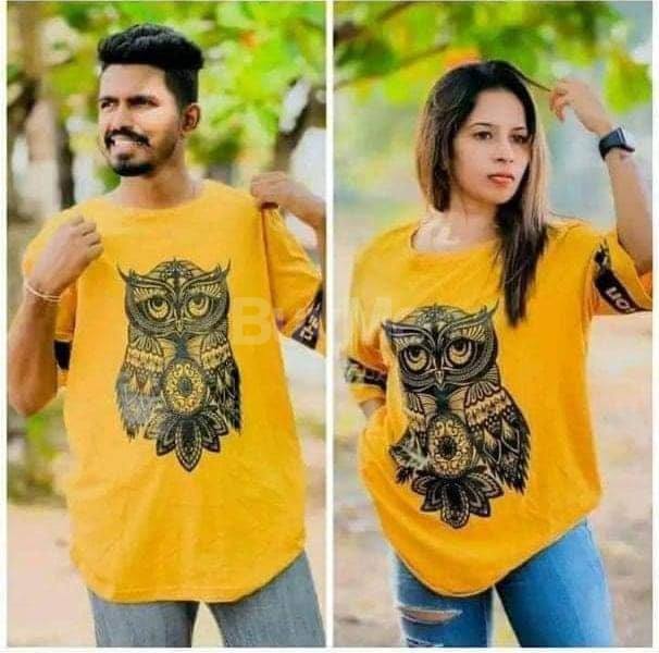 CASUAL UNISEX YELLOW TSHIRT