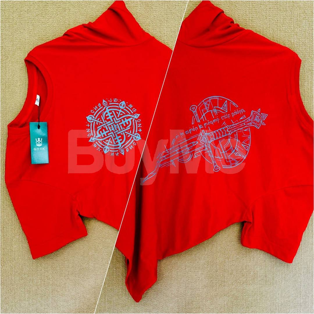 PRINTED CASUAL TSHIRT - RED