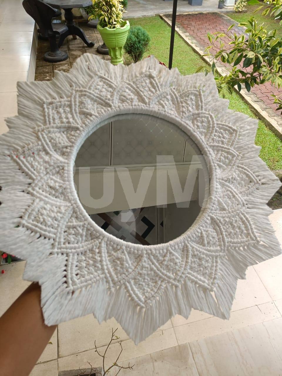 MIND WALL HANGER - FLOWER DESIGN WITH MIRROR