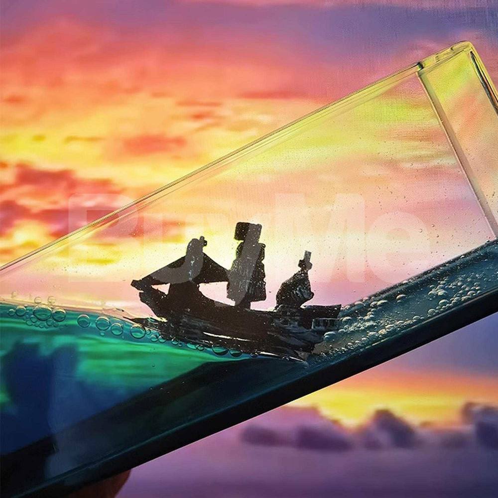 BLACK PEARL PIRATE SHIP FLUID LIQUID DRIFT BOTTLE