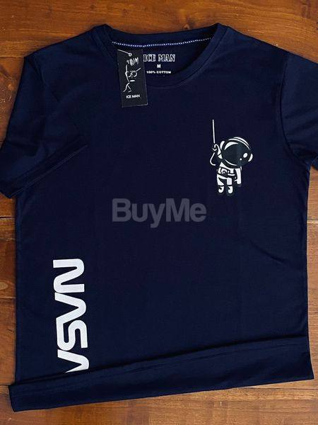 MEN'S CREW NECK T - SHIRT - DARK BLUE