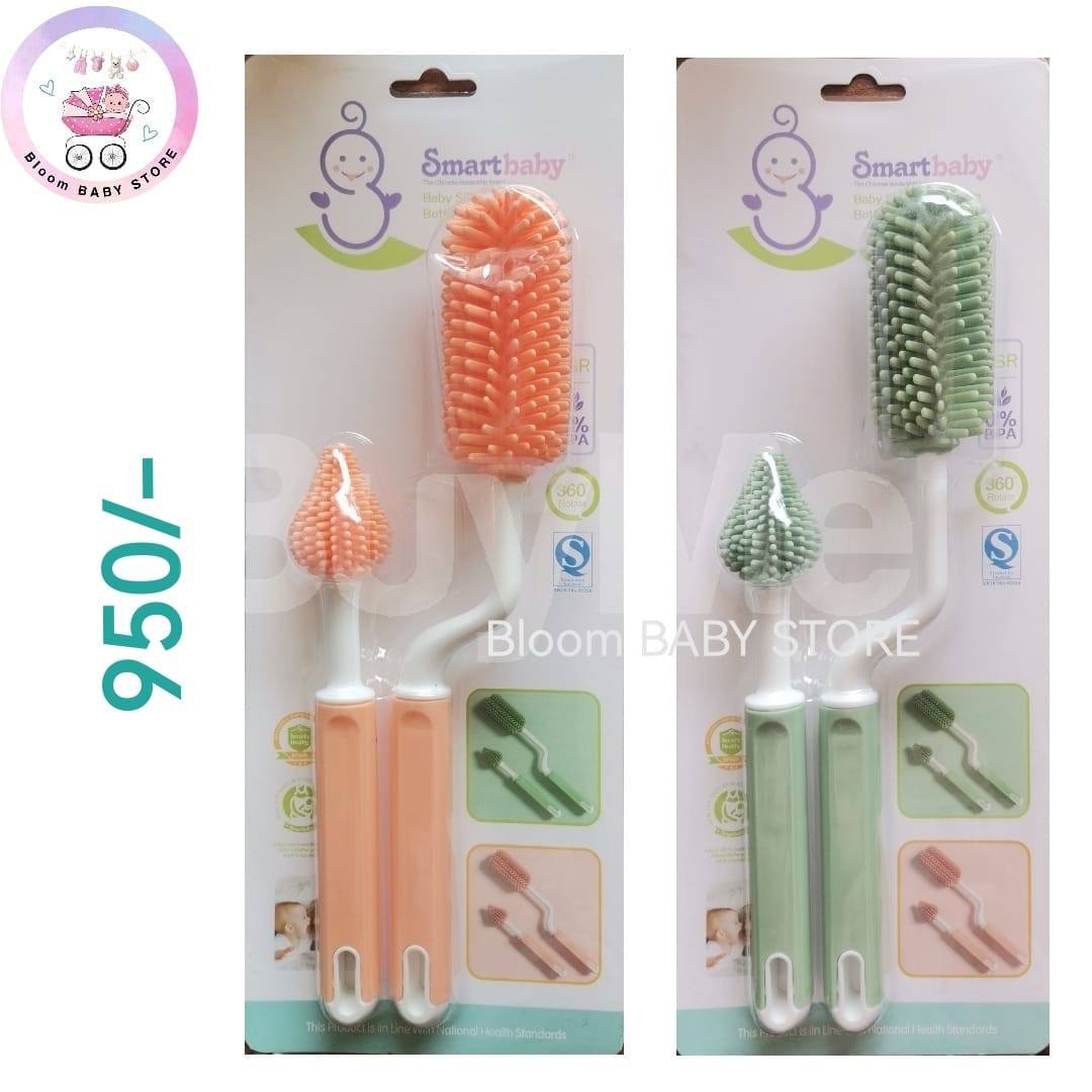 BABY SILICONE BOTTLE CLEANING BRUSH