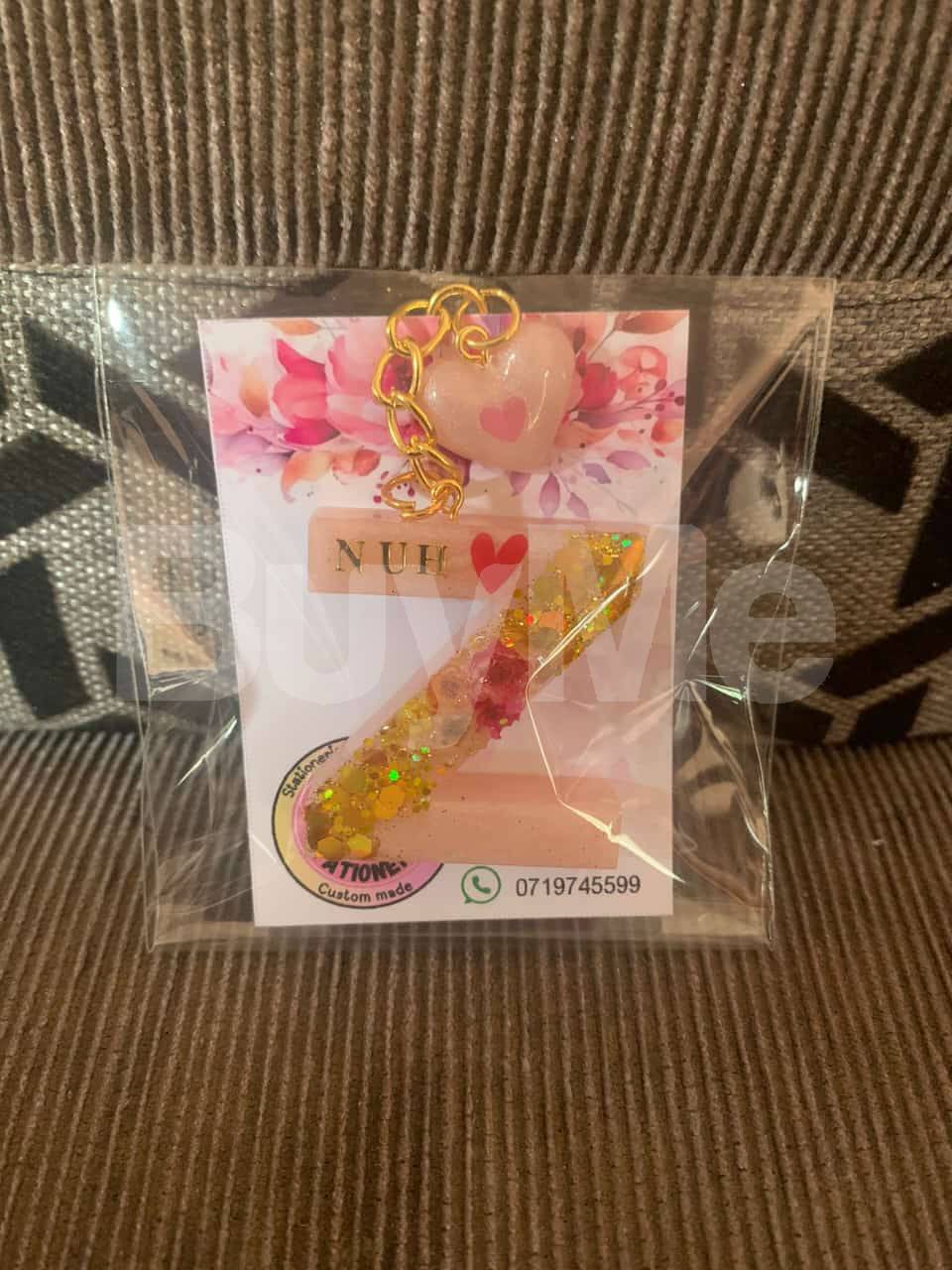 LETTER KEY TAG WITH SIDE NAME