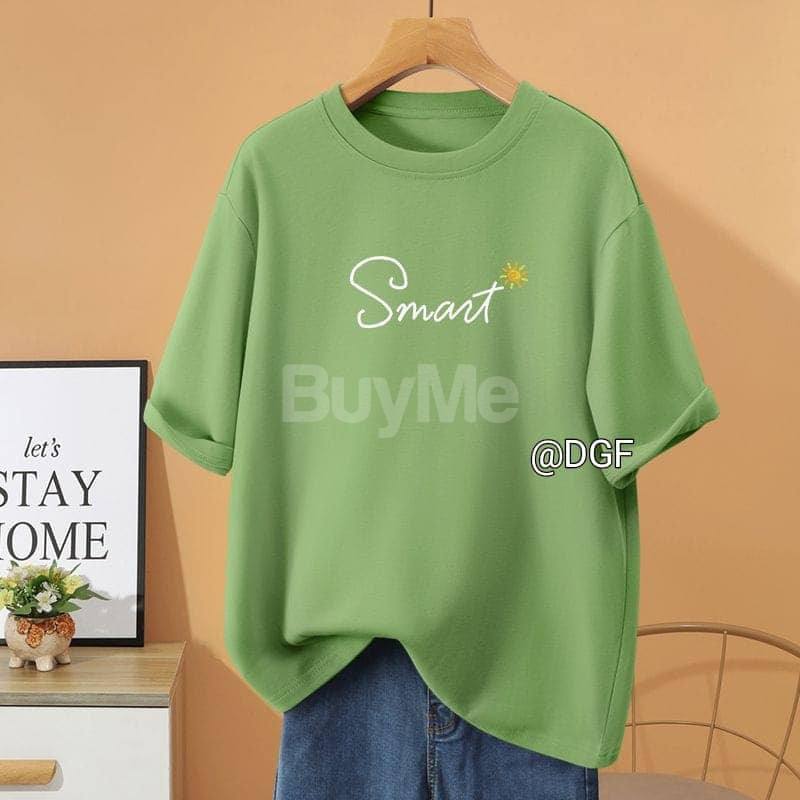 SMART BAGGY T SHIRT - DULL GREEN