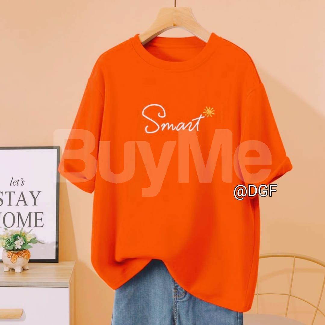 SMART BAGGY T SHIRT - ORANGE