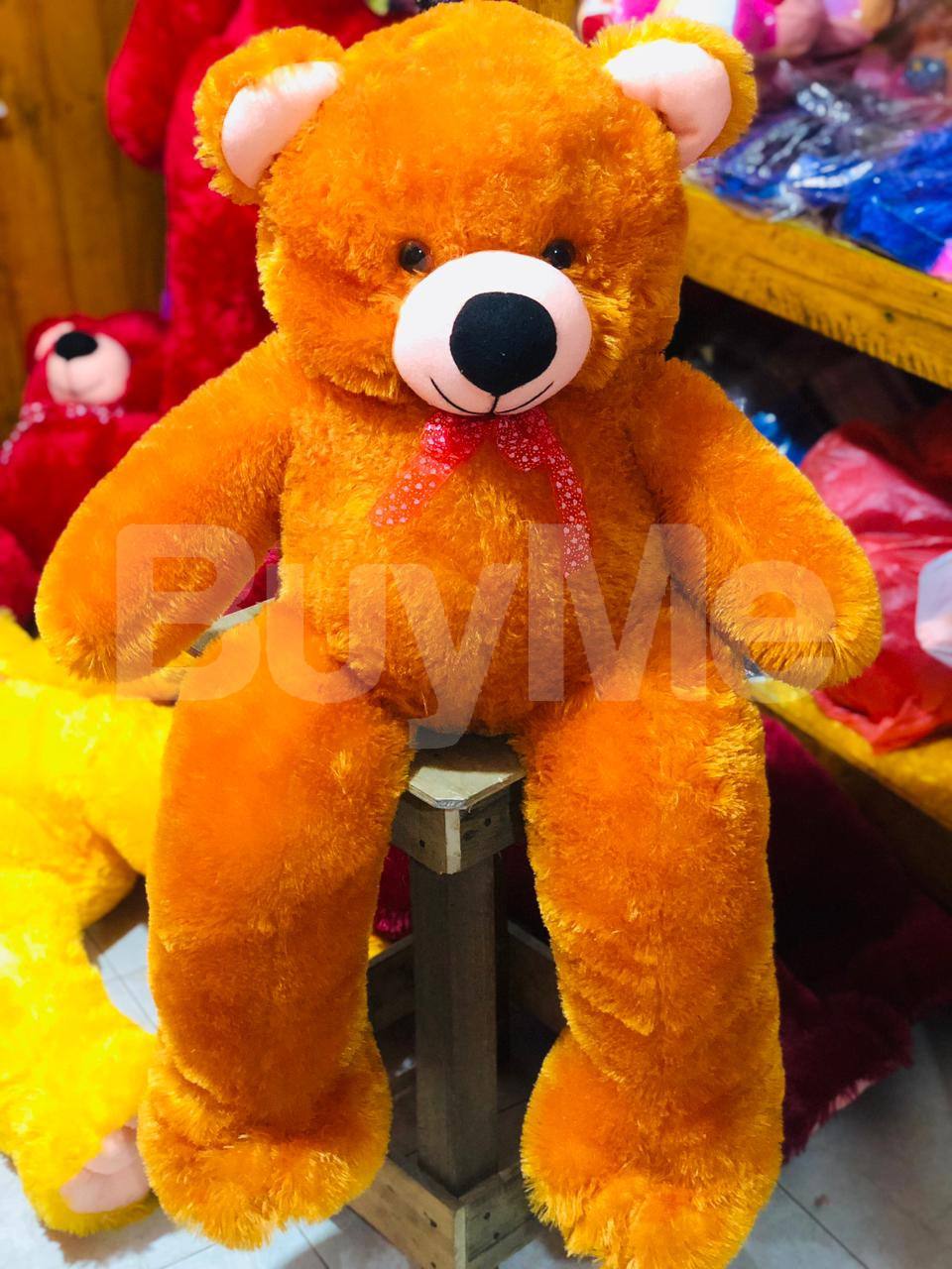 3FT TEDDY BEAR - MUSTARD YELLOW
