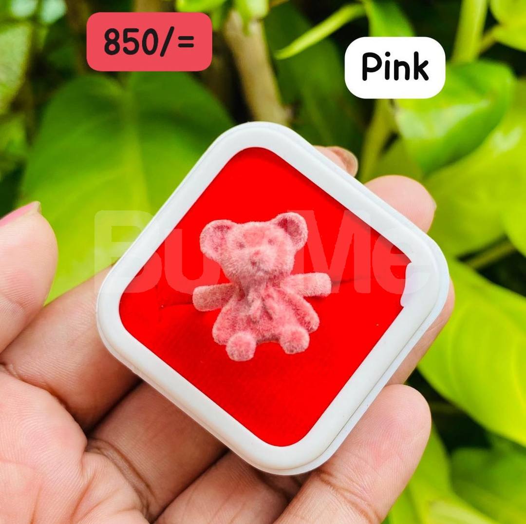 LADIES VELVET RING - PINK
