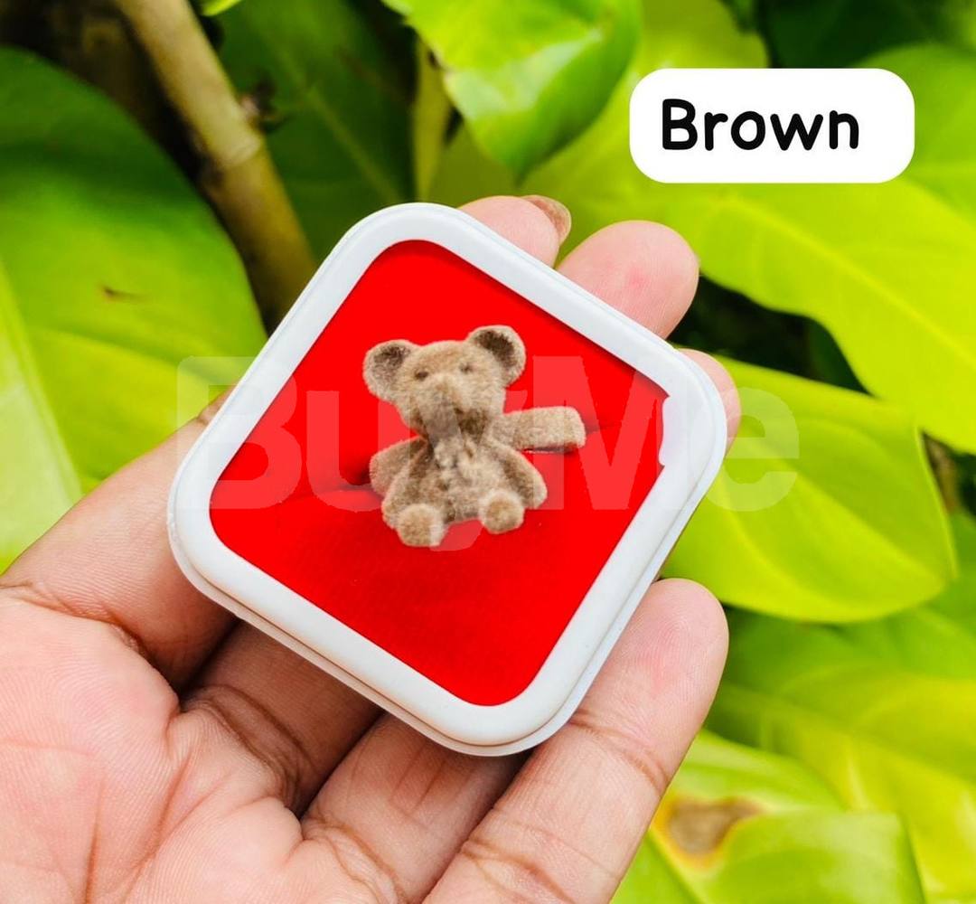 LADIES VELVET RING - BROWN