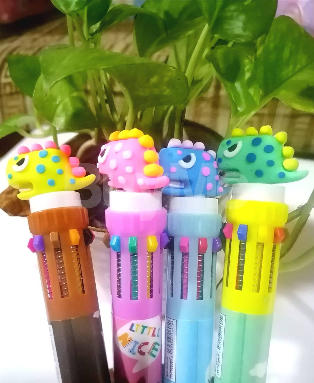 CUTE DINOSAUR 10 COLOUR MULTI PEN
