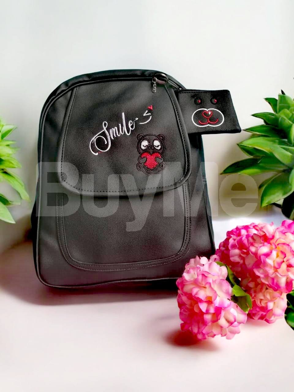 LADIES BLACK BACKPACK