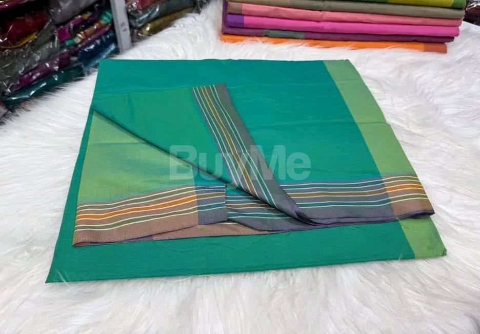 INDIAN HANDLOOM SAREE - TEAL